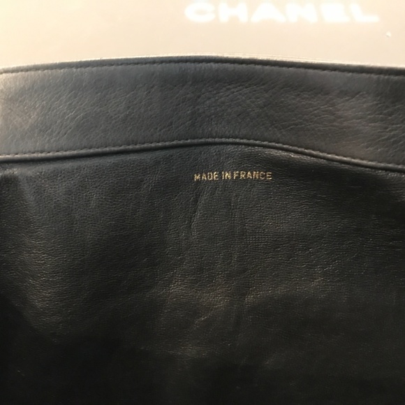 Vintage Chanel CC Logo Chain Shoulder Tote Bag - Picture 6 of 16